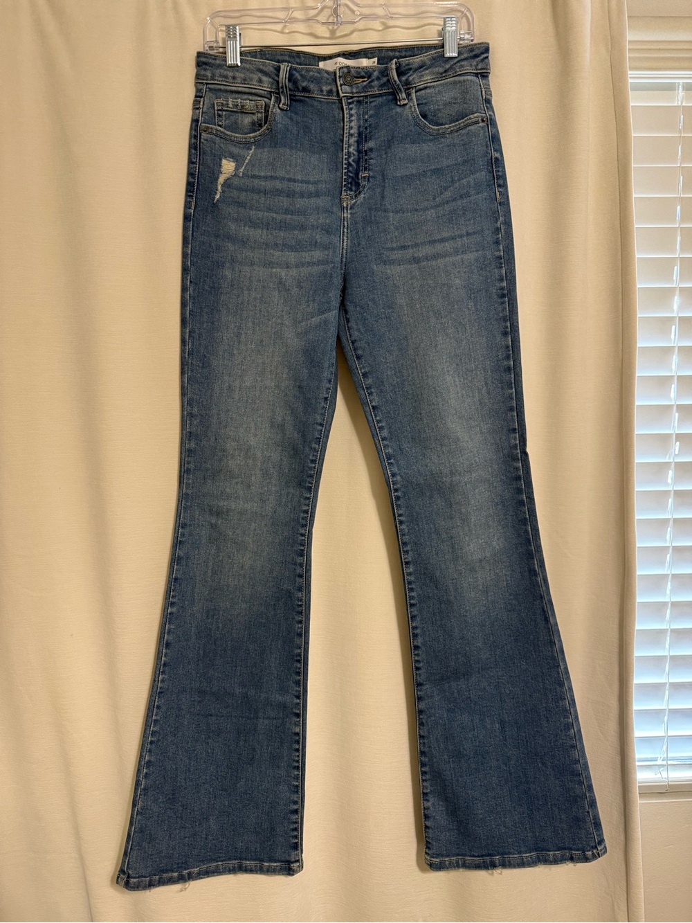 High-Rise Blue Flare Jeans for Women